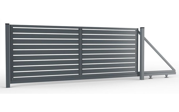 Brama przesuwna Grande Velago pod automat — Ogrodzenia Oleśnica