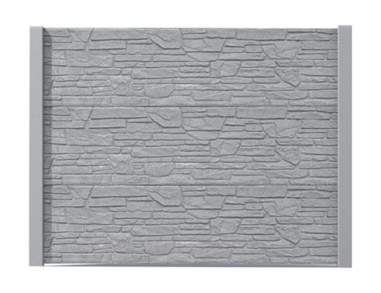 Płyta pełna wzór kamień łamany Jednostronna 200x50x4cm Drewbet — Ogrodzenia Oleśnica