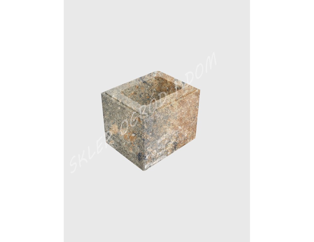 Bloczek ogrodzeniowy Royal Mocca 25x20x20 — Ogrodzenia Oleśnica