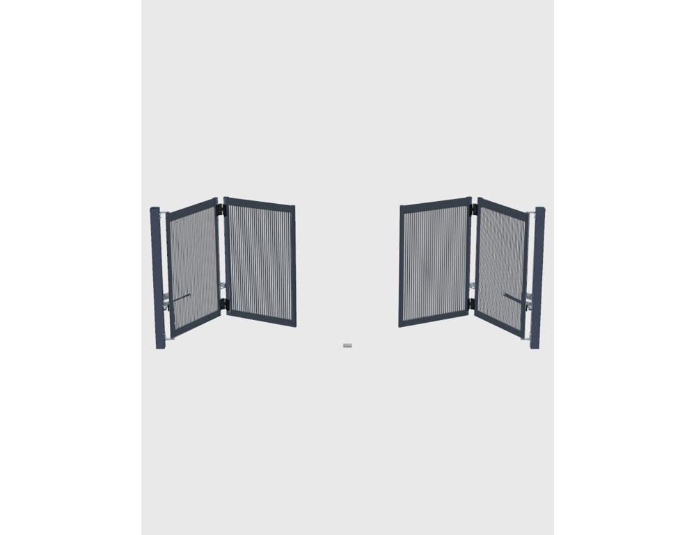 Brama składana 2+2 GMW 4020G pod automat — Ogrodzenia Oleśnica